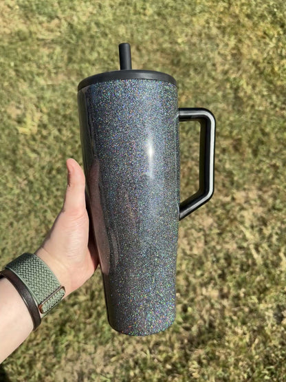 Holographic Grey Glitter Brumate *MADE TO ORDER*