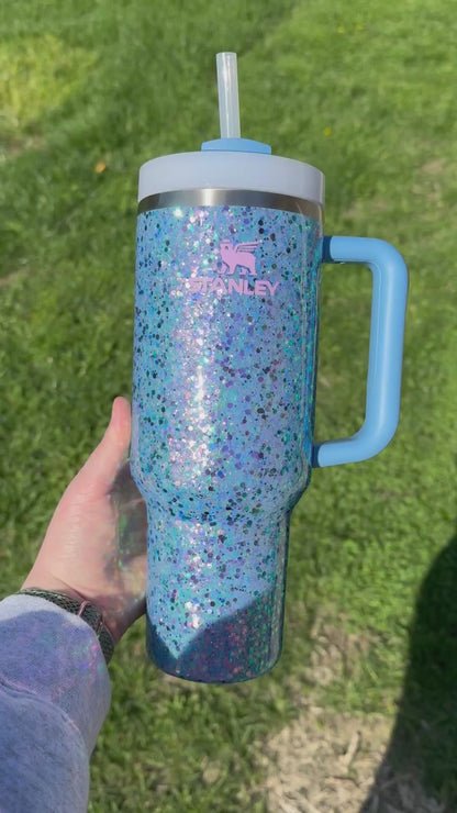 Custom Chunky Blue/Purple Colorshift Stanley *MADE TO ORDER*