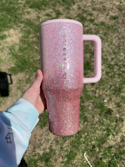 Light Pink and Rose Gold Ombré HydroJug *Made to Order*