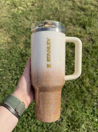 Cream and Gold Ombre Stanley *MADE TO ORDER*